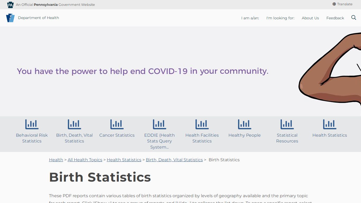 Birth Statistics - Department of Health